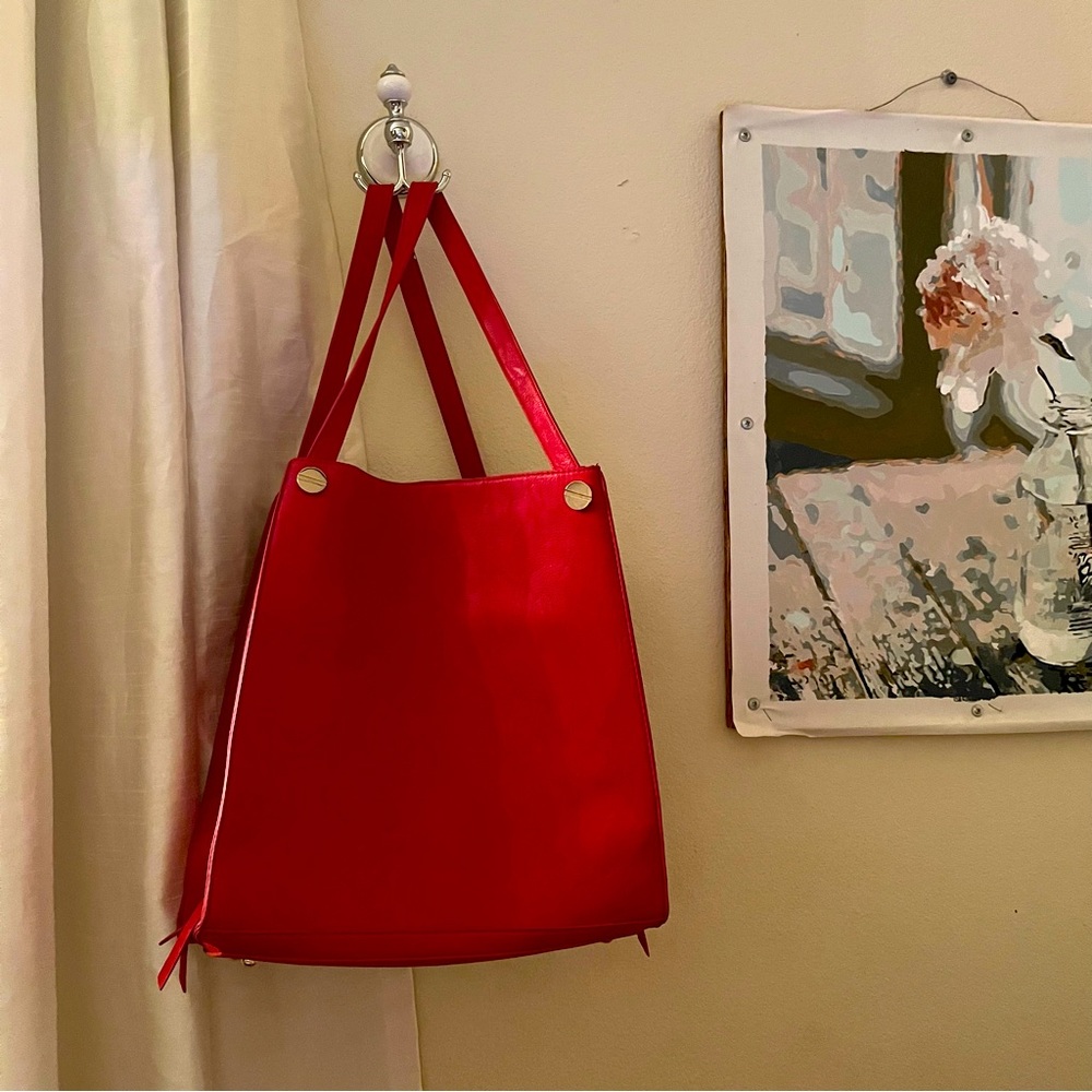 Anthropologie Urban Originals, Red leather handbag. New without tags.